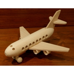 Model samolotu pasażerskiego , samolot drewniany, zabawka